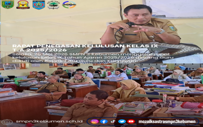 Rapat Penegasan Kelulusan Kelas IX Tahun Ajaran 2025/2026
